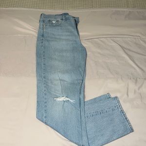 Sky high straight jeans